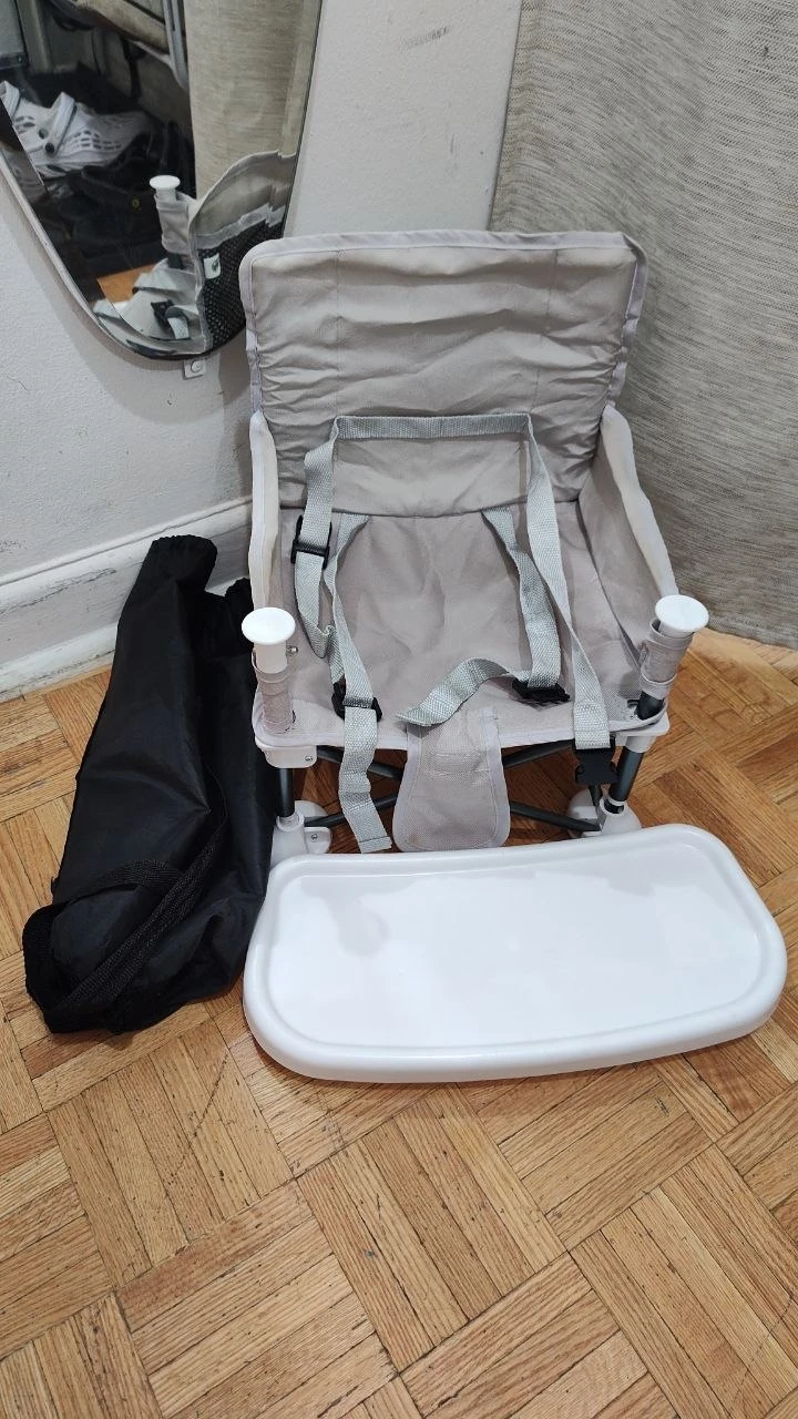 Portable Kids Travel High Chair with Removable Tray & Carry Bag - photo 2