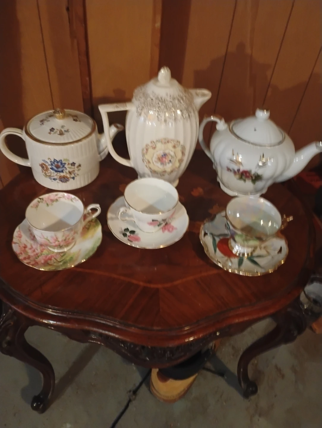 Vintage Porcelain Tea Set Assortment