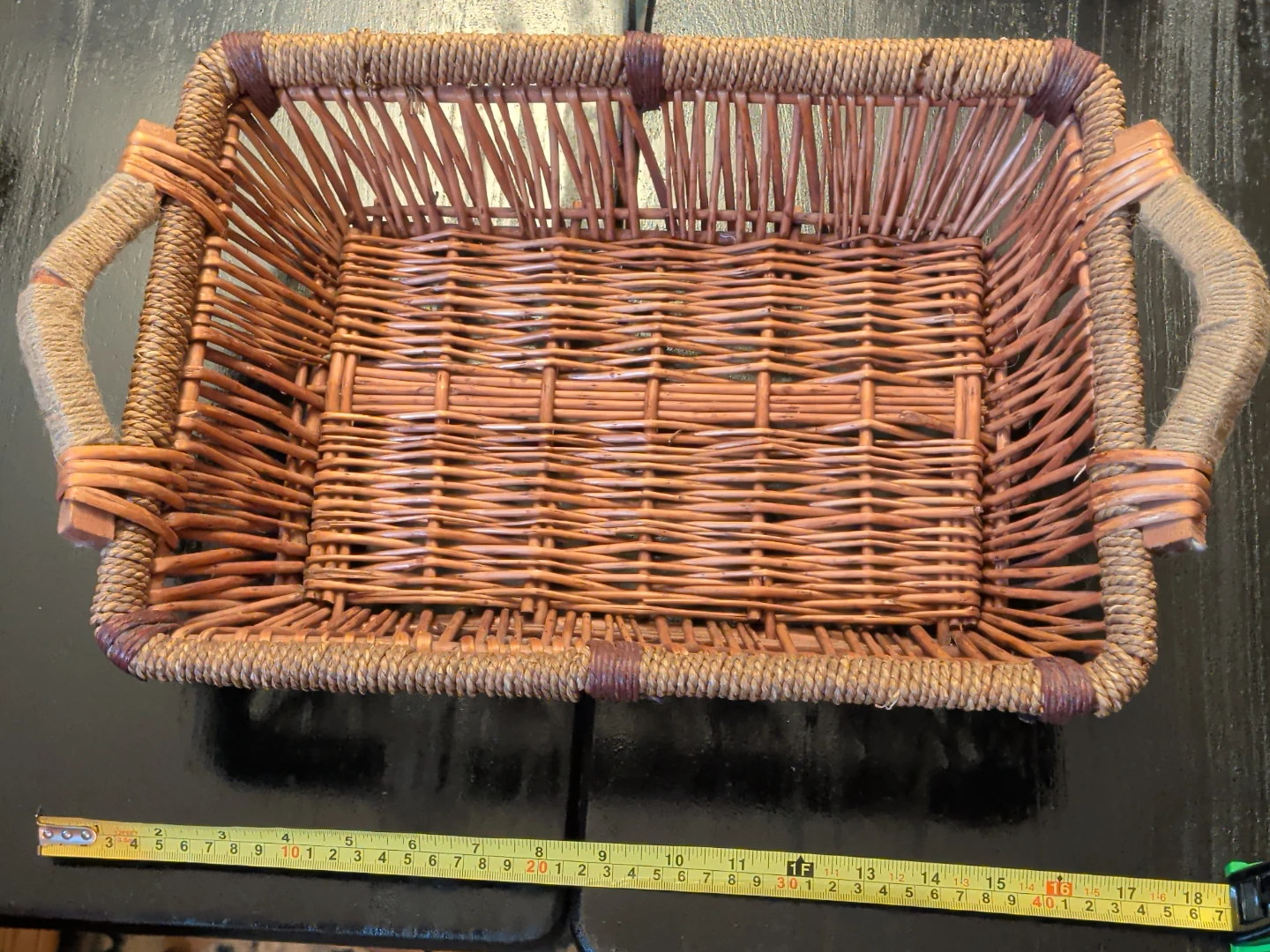 Set of Two Woven Wicker Baskets - photo 3