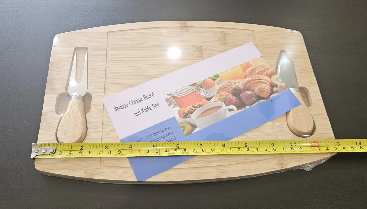 Bamboo Cheese Charcuterie Board + Knife Set - photo 3