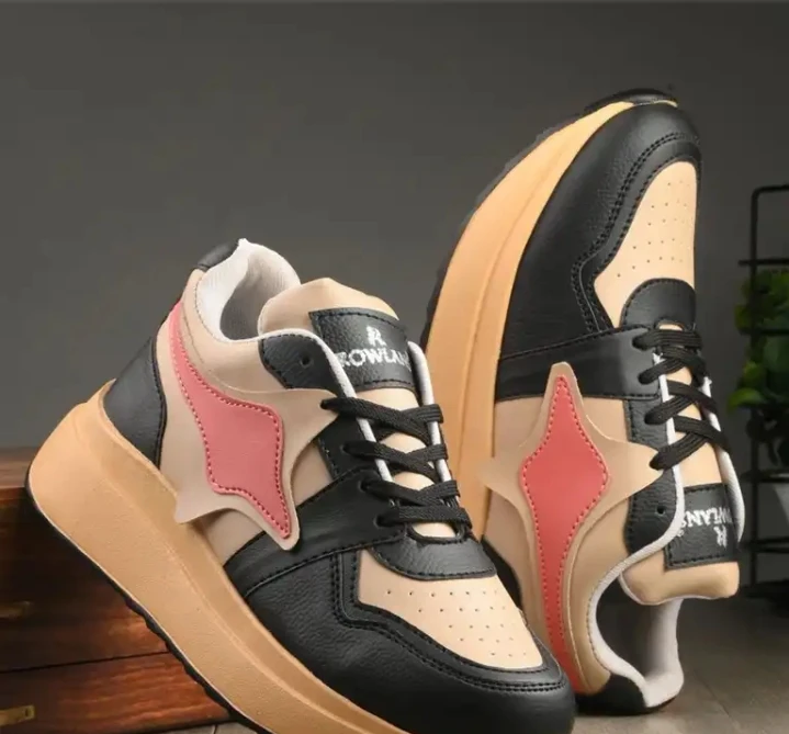 (BRAND NEW) Women Colourblocked Platform Sneakers Size 4 (24 cm) - photo 2