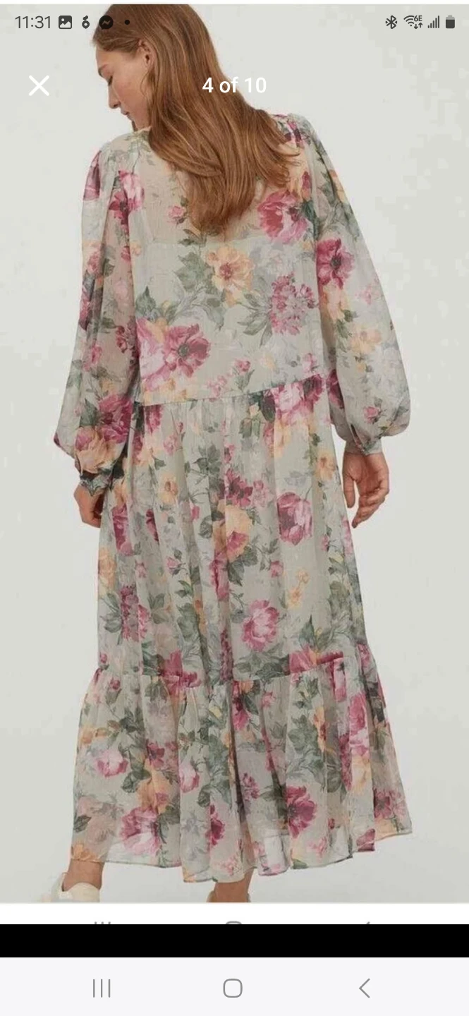 H&M Floral Tiered Maxi Dress size M BNWT - photo 4