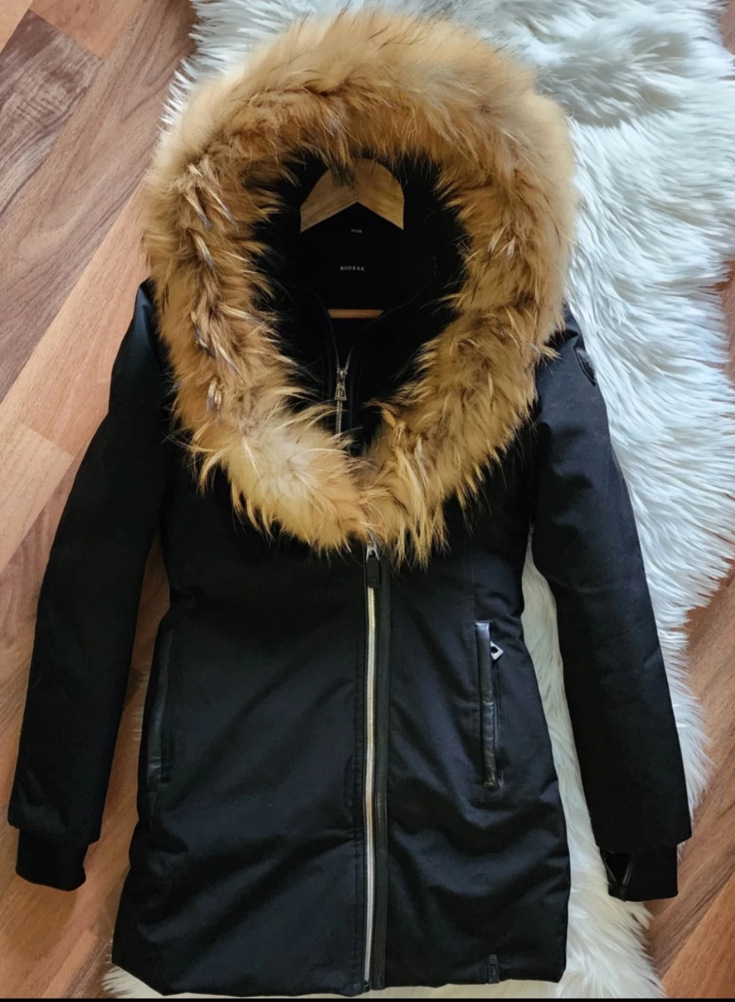 Authentic RUDSAK Women's XS Down Winter Coat | Real Fur Trim - photo 4