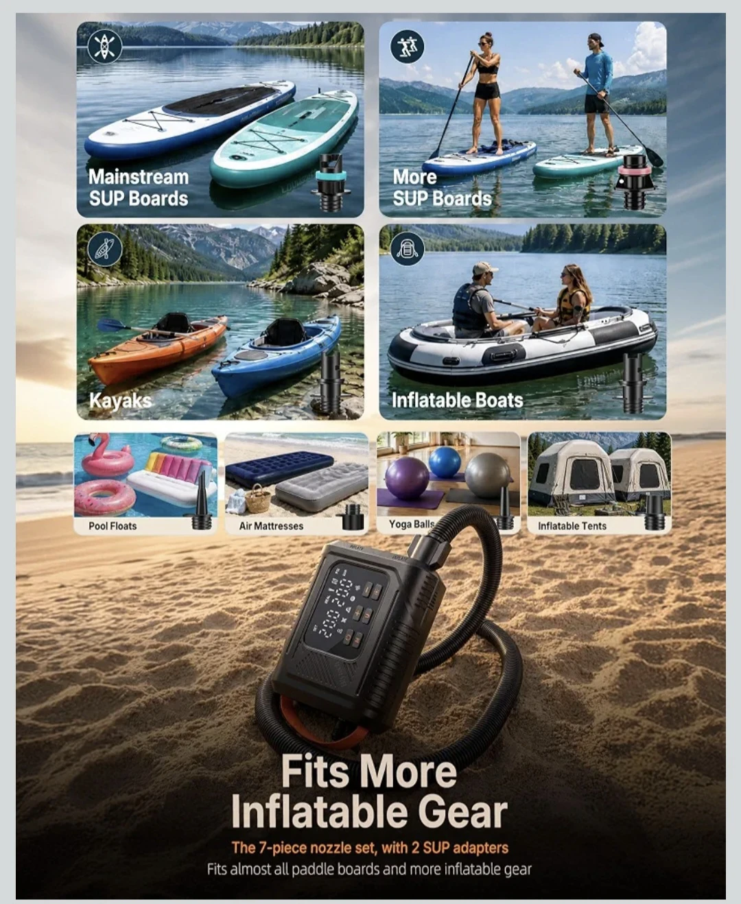 BRAND NEW 12V Electric Portable SUP Air Pump - photo 4