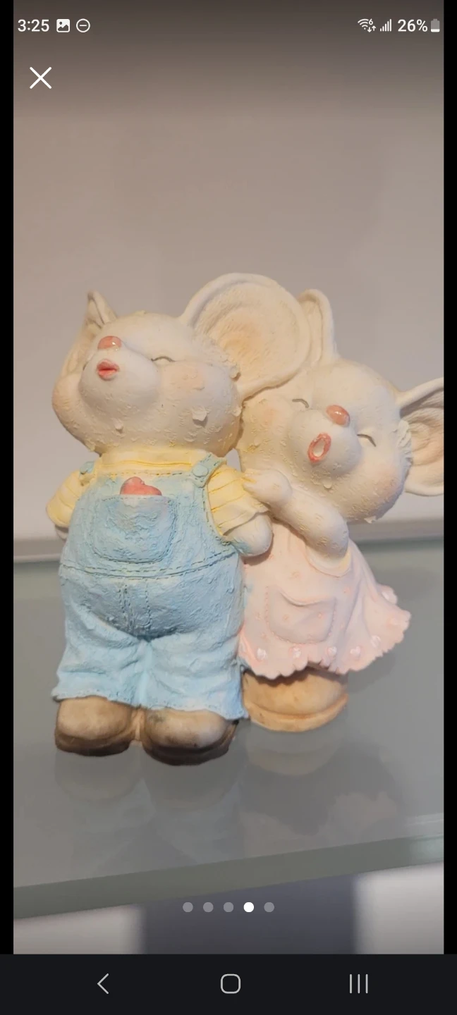 New Vintage Mouse Couple Figurine (4) - photo 4