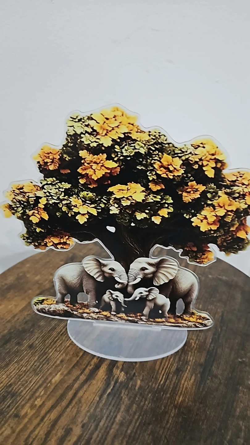 Elephant Family Acrylic Ornament🏈