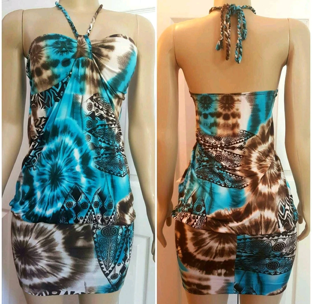 New Tribal Tie Dye Summer Dress
