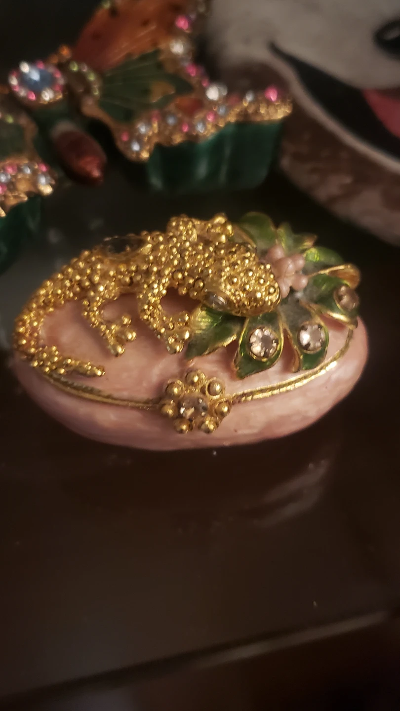 Decorative Gecko Trinket Box
