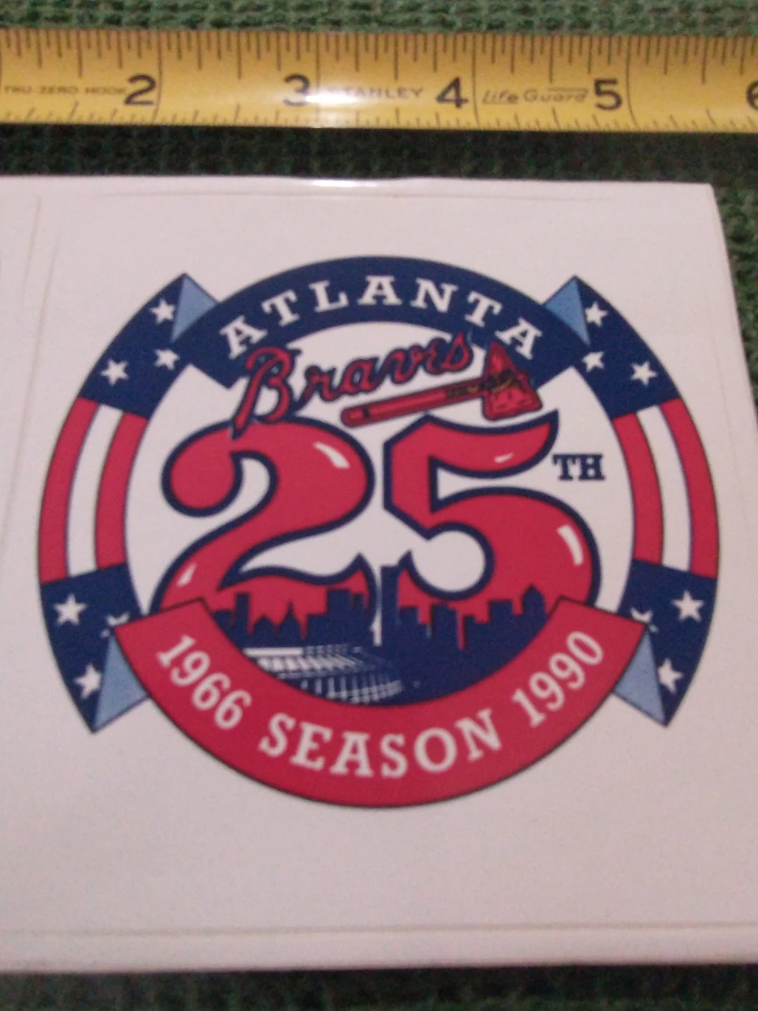 Atlanta Braves 25th Season 1966-1990 Sticker Sheet - photo 3