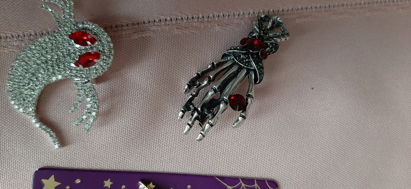 Skeleton Hand Brooch