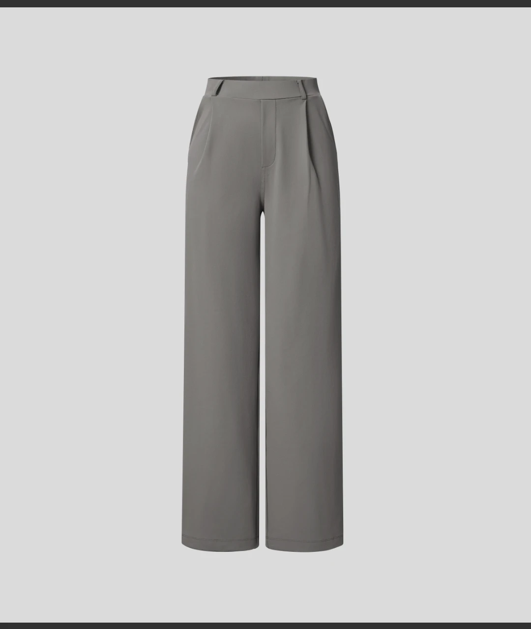Women's Grey Wide-Leg Trousers