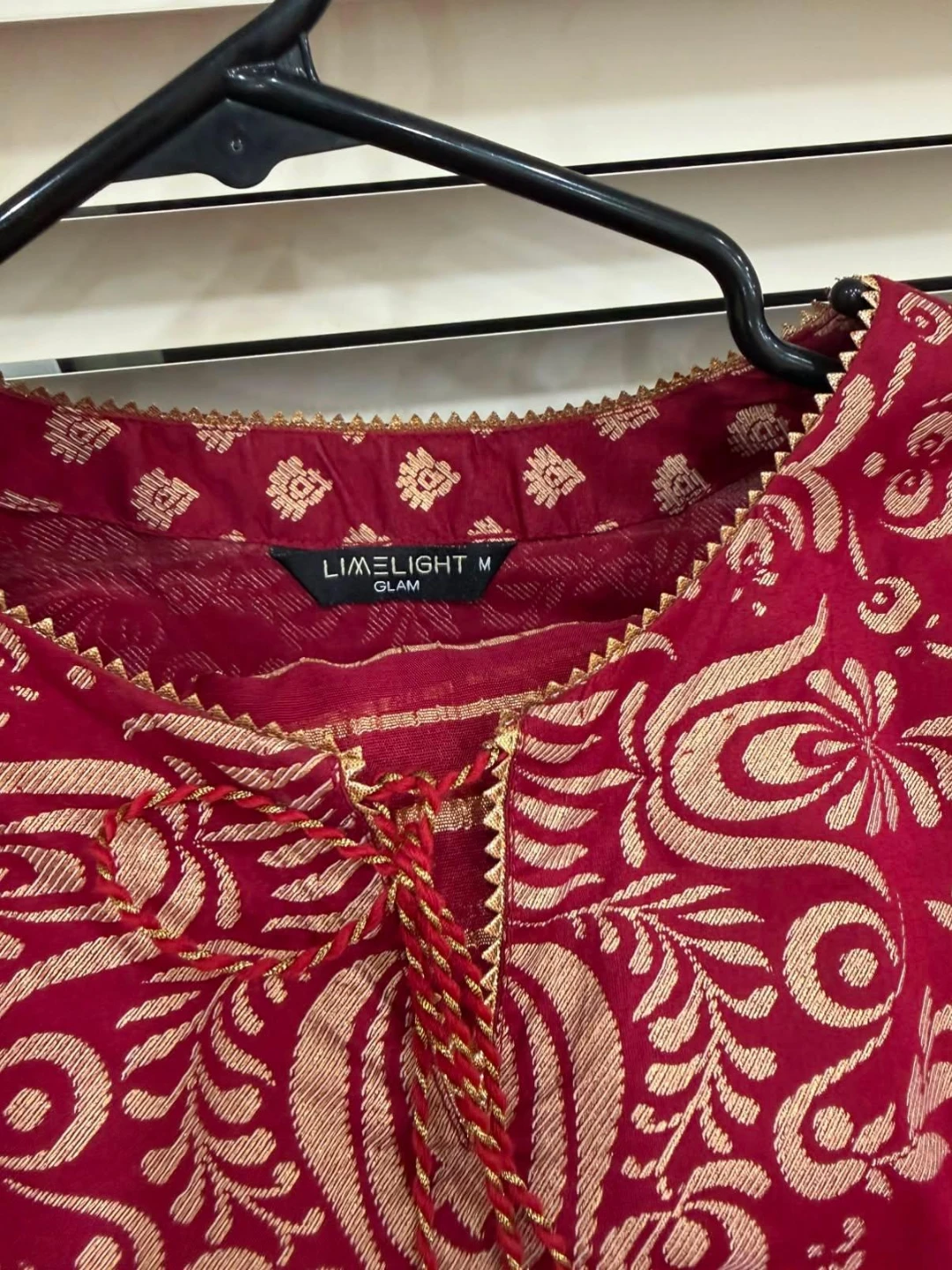 Limelight Glam Red Suit with garara pants Medium - photo 3