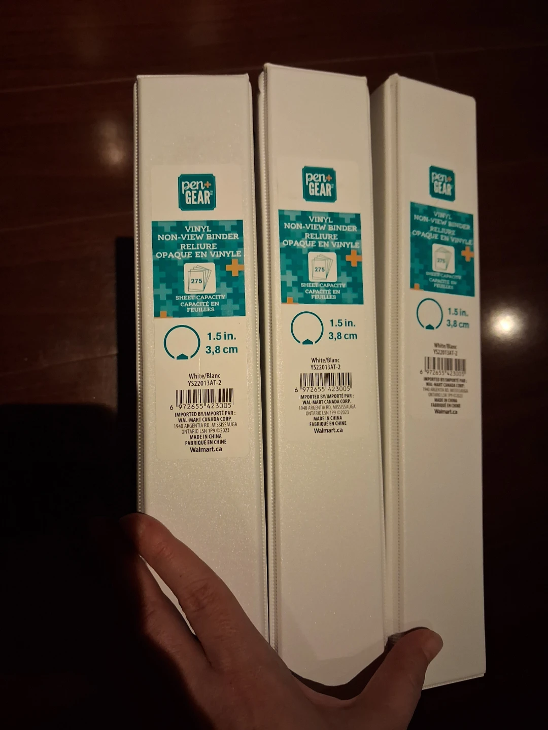 Two 1.5-inch White Vinyl Binders - photo 4