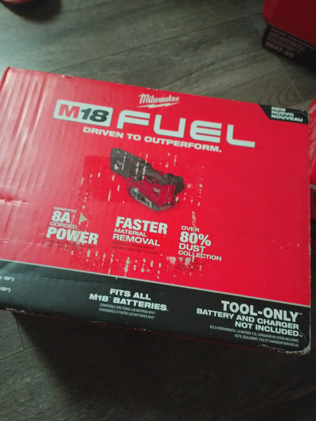 Milwaukee M18 FUEL Belt Sander 3 x 18 inch