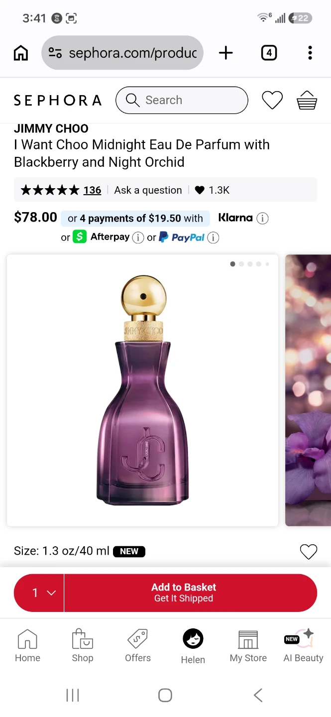 Jimmy Choo I Want Choo Midnight EDP 40ml 🏈 - photo 2