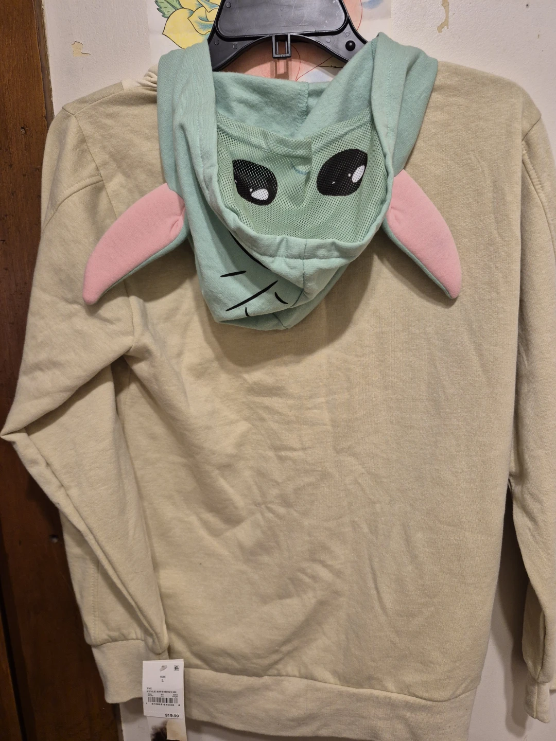 Large sweater with mask hoodie - photo 2