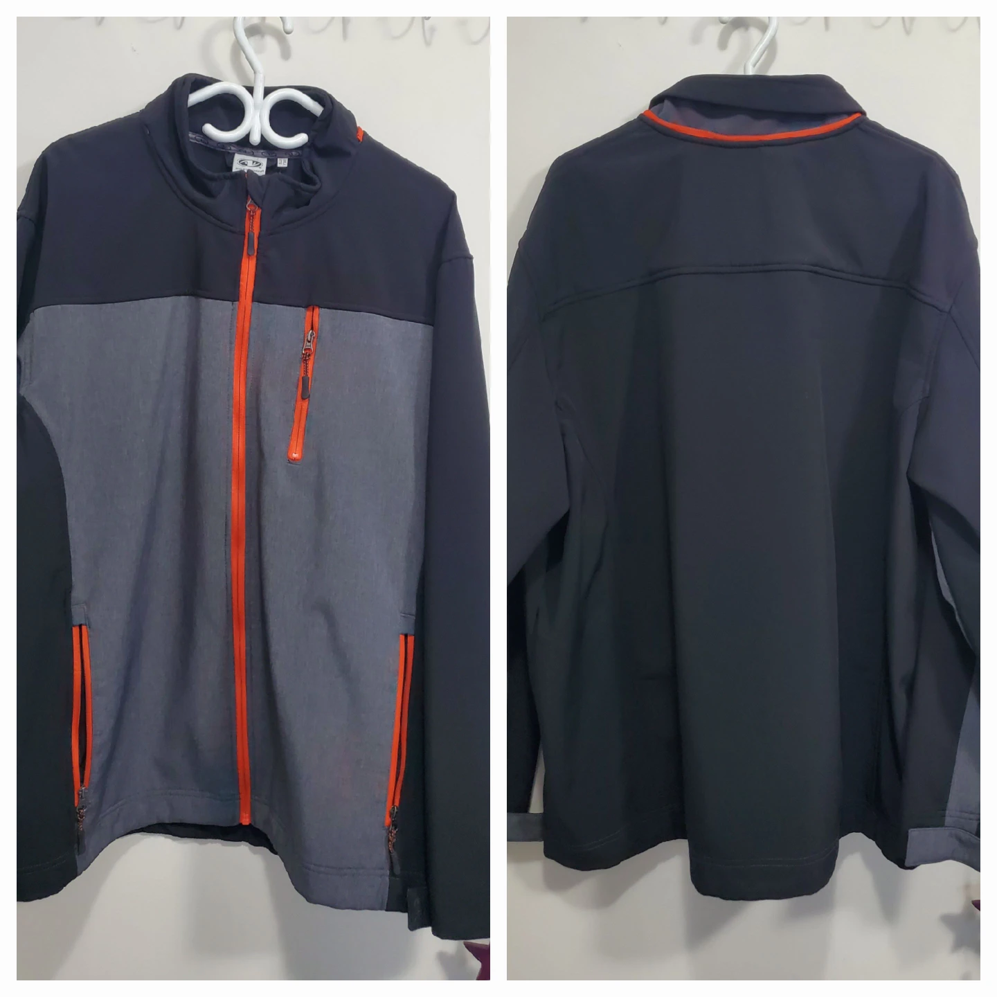Plus Size Athletic Works Men's Softshell Jacket