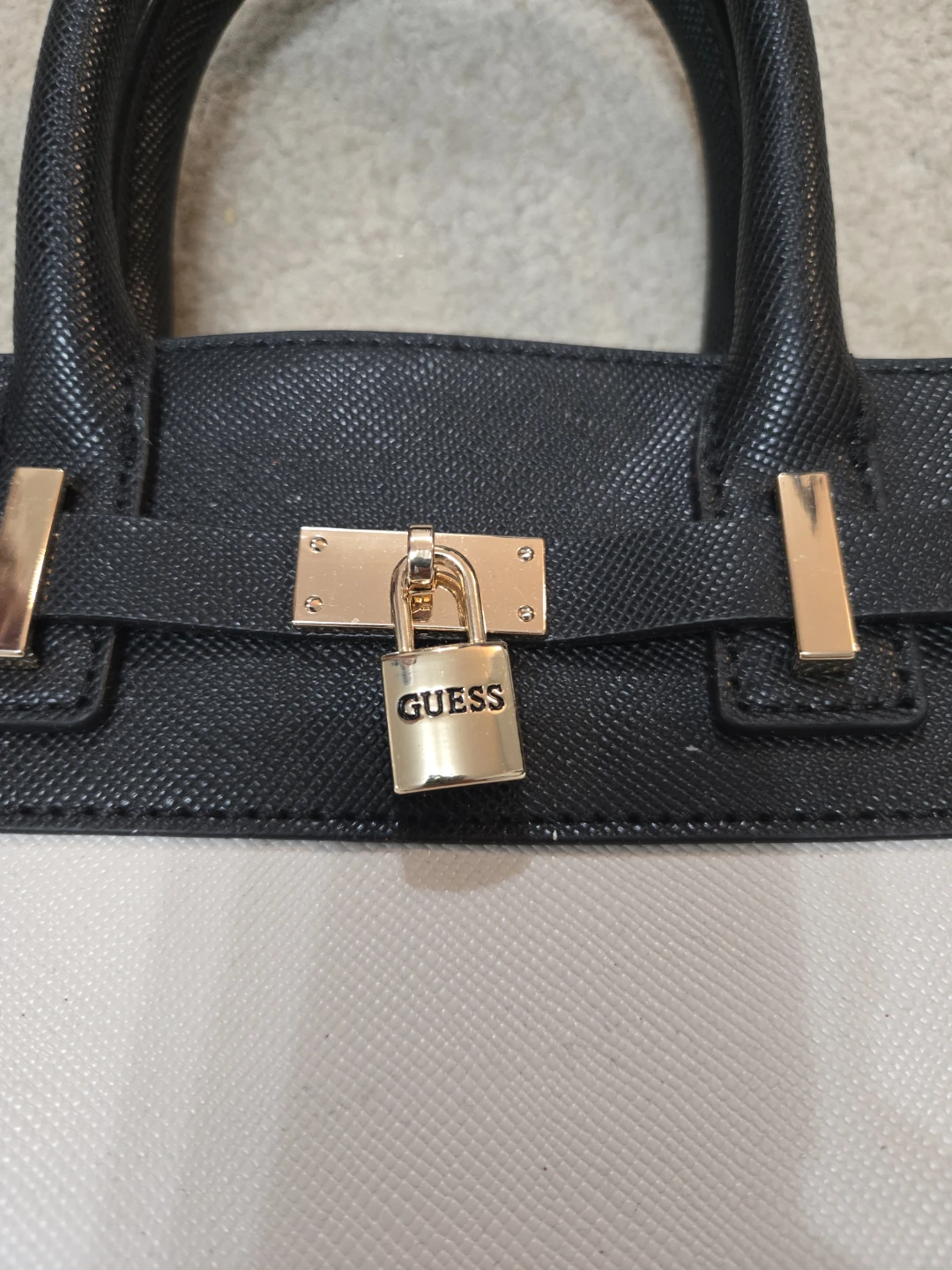 Guess Black and White Handbag - photo 2