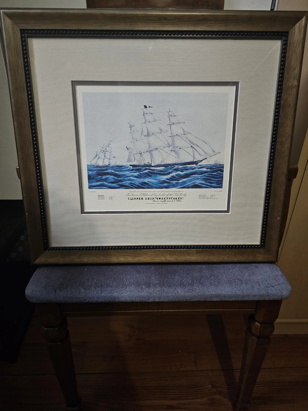 Clipper Ship Sweepstakes Framed Art