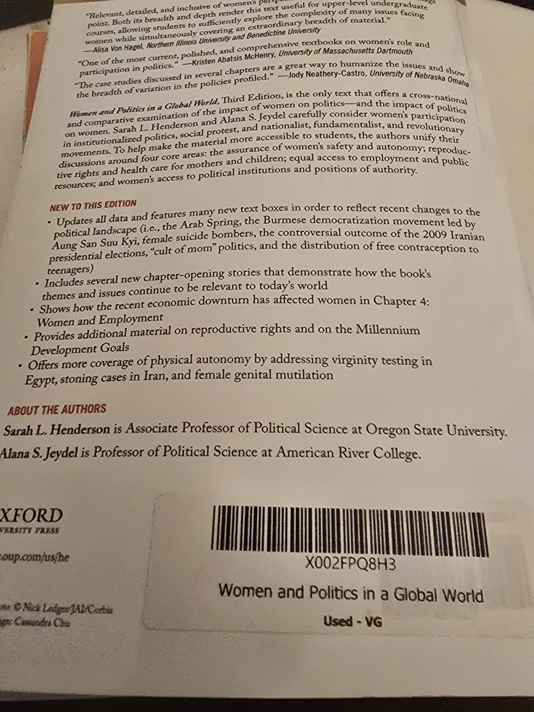 Women and Politics in a Global World, Third Edition - photo 2