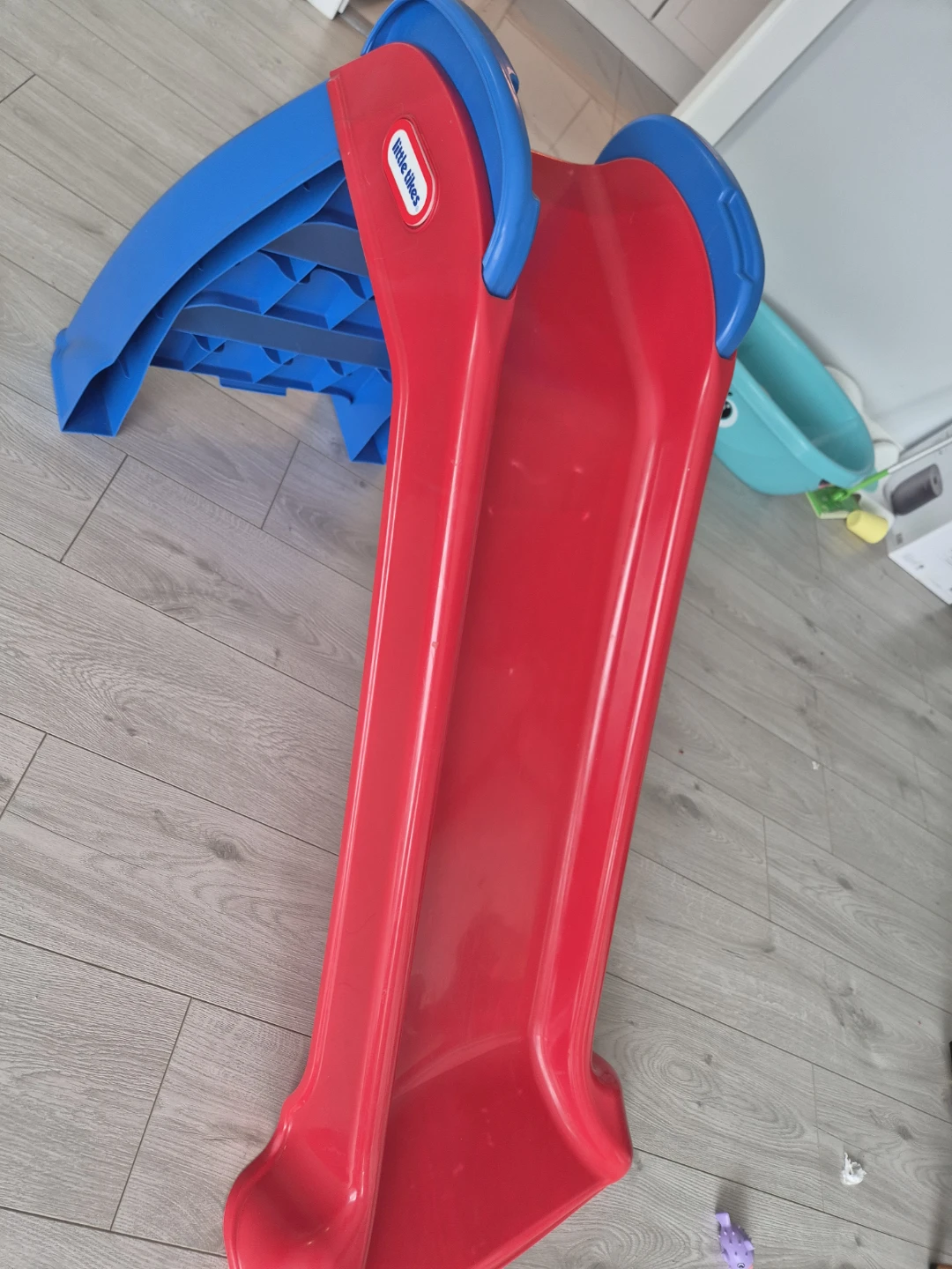 Little Tikes red and blue children's slide - photo 2