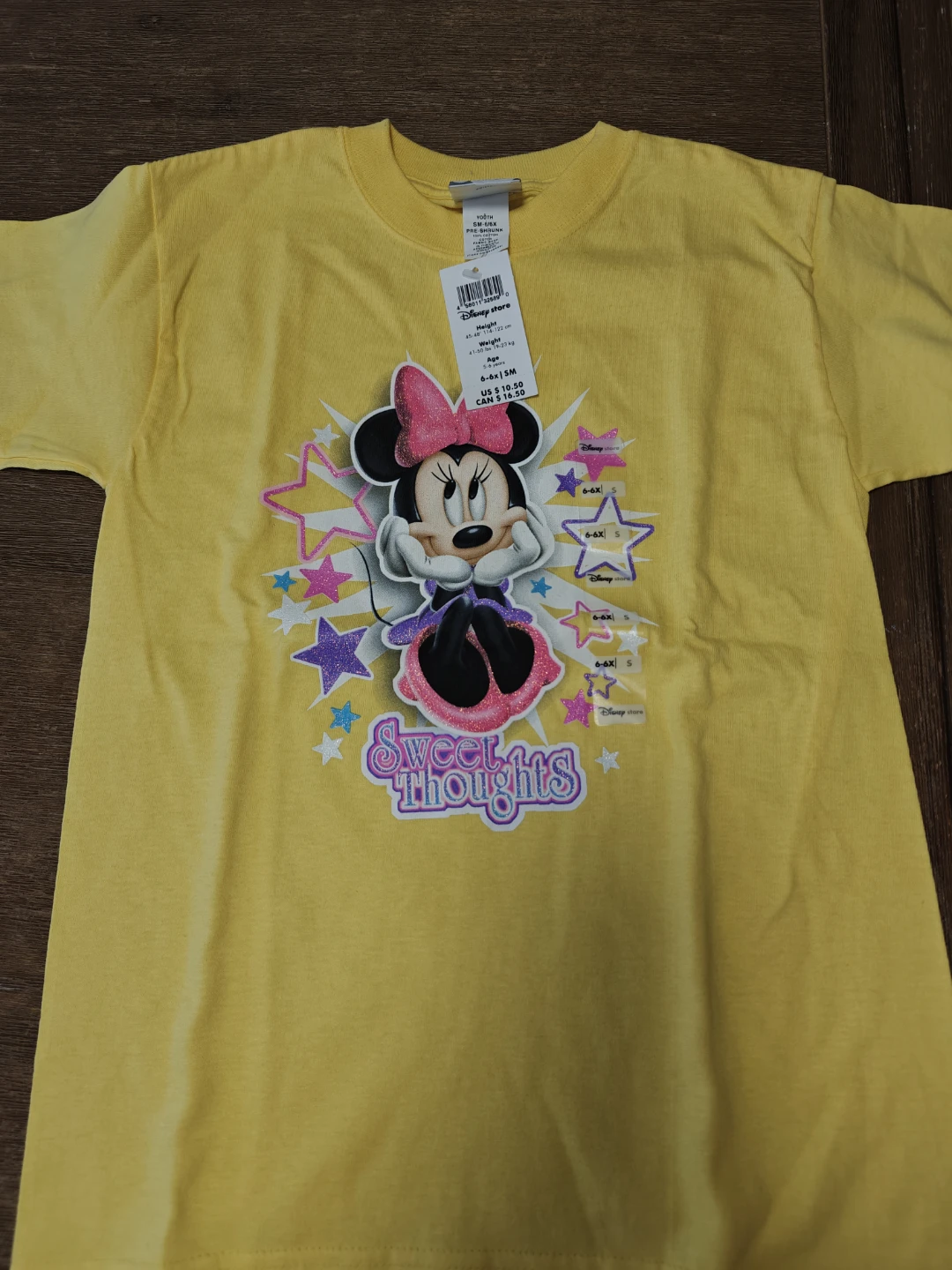 Disney Store Minnie Mouse T-Shirt Size 6-6x