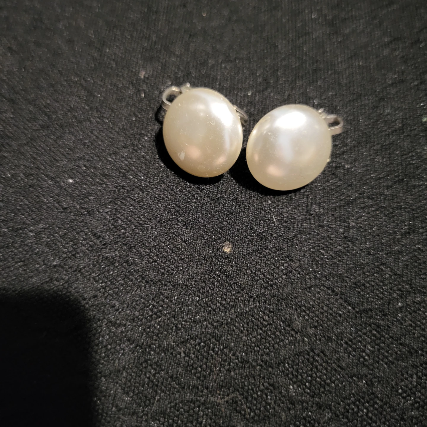 Vintage Faux Pearl Clip-On Earrings