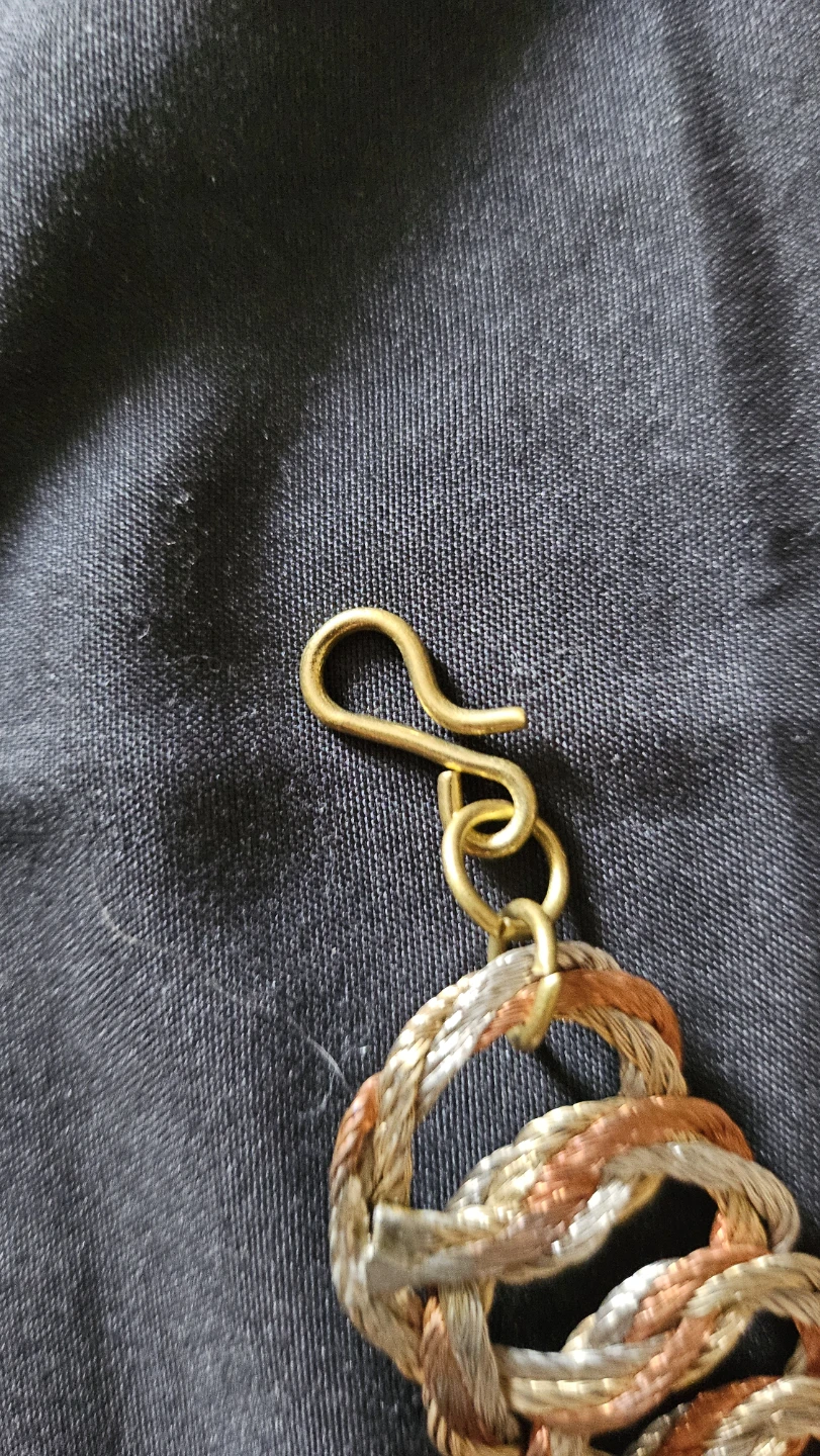 Braided Metal Link Necklace and Bracelet Set - photo 2
