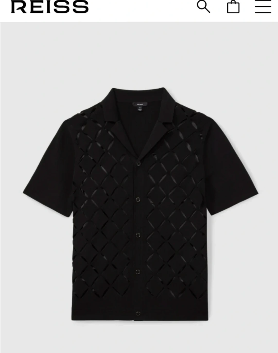 Reiss Black Knit Shirt - photo 4