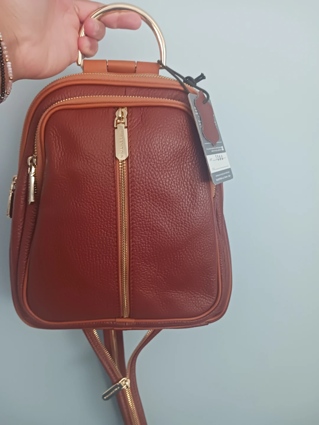 Valentina Italian Leather Backpack