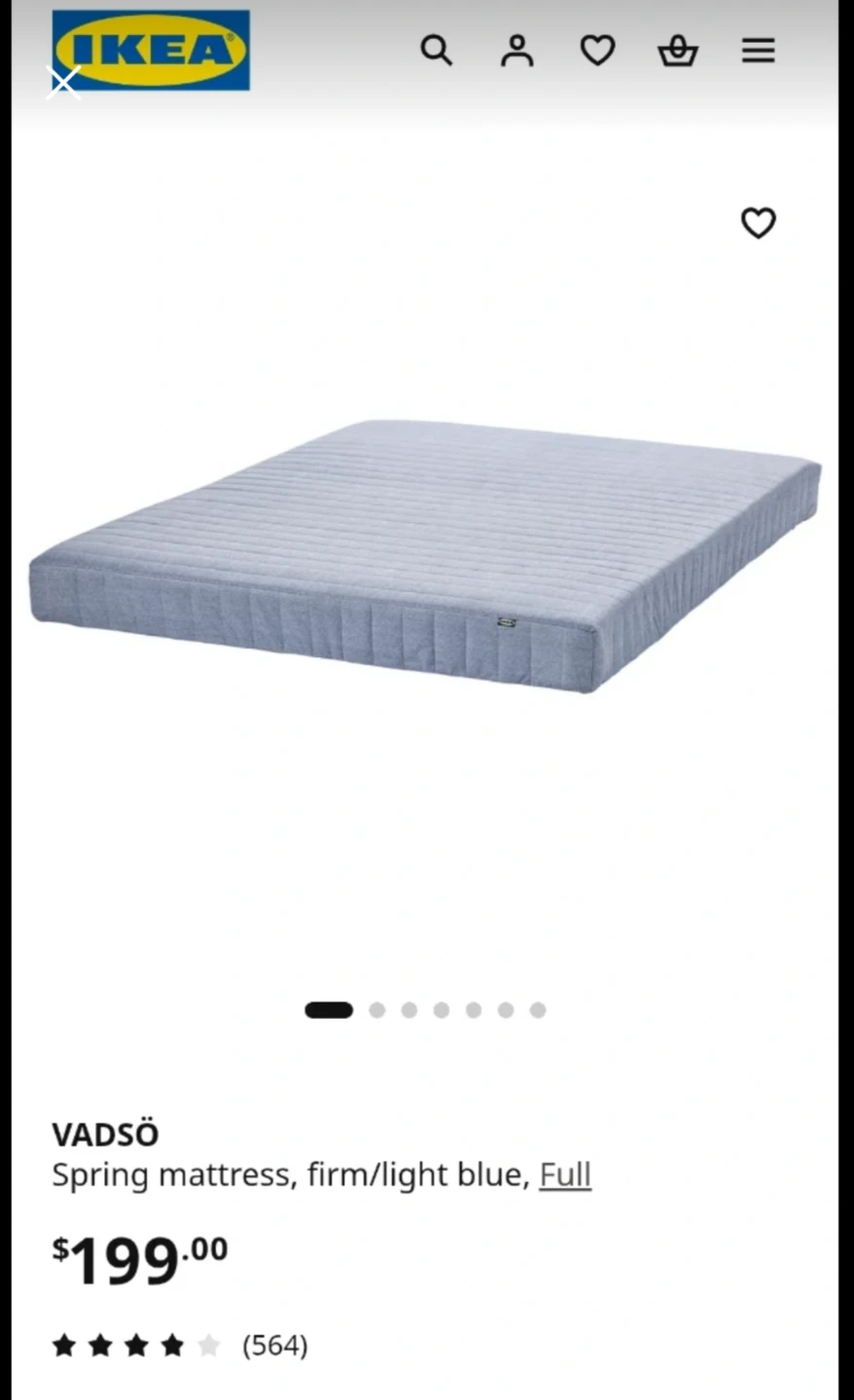 IKEA VADSÖ Spring Mattress - Queen