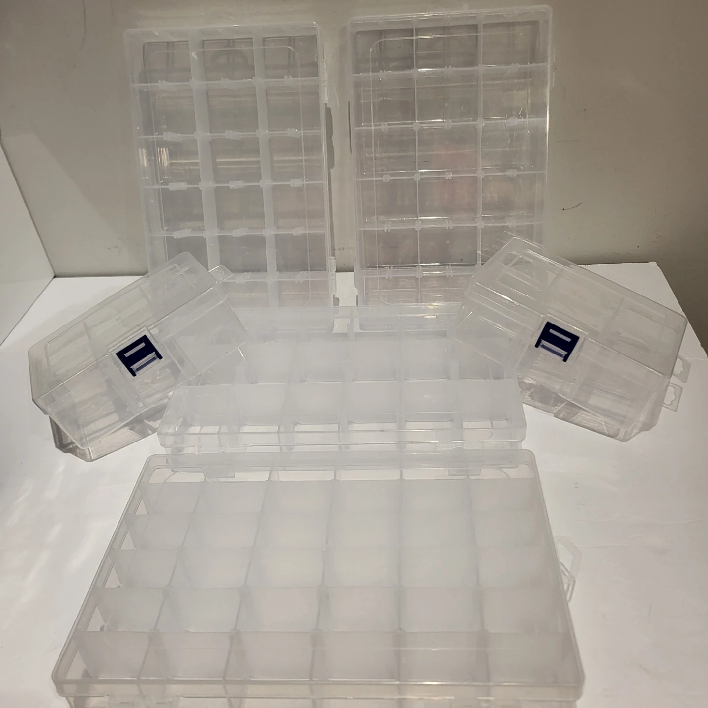 Set of 21 Clear Plastic Organizer Cases - photo 4