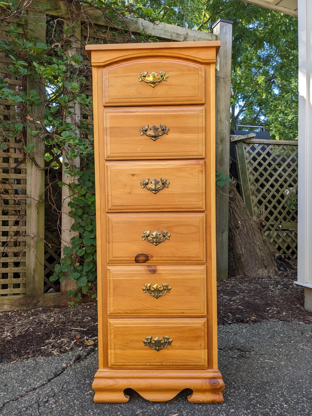 6 Drawer Tall Chest in Pine