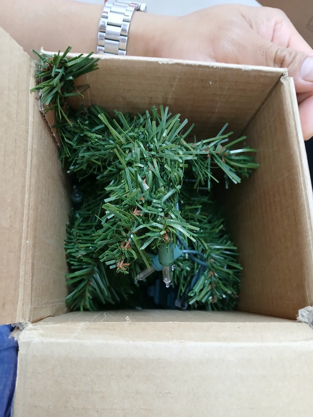 3ft Christmas tree with clear mini lights - photo 2