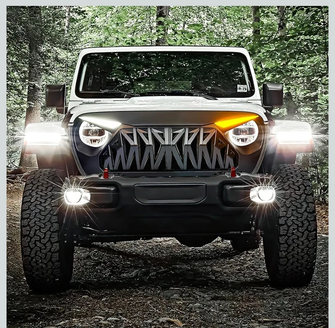Front Shark Grille for Jeep Wrangler/Gladiator - photo 5