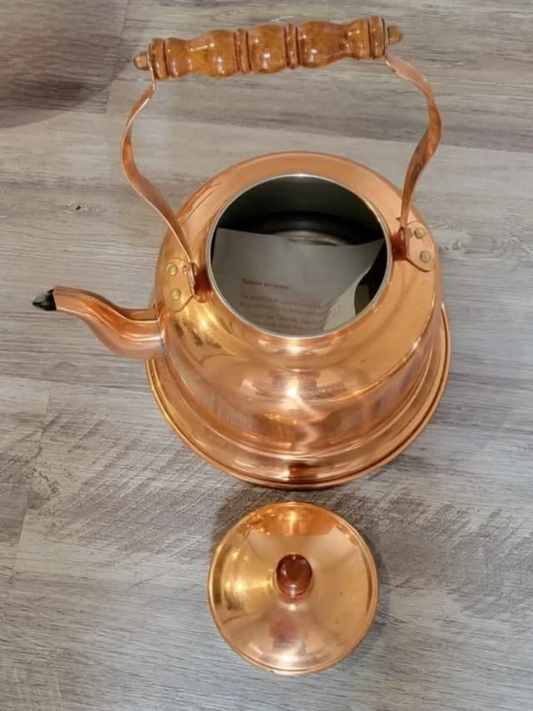 Copper Fluted Tea Kettle