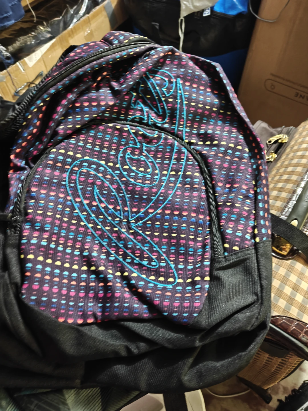 Roots Polka Dot Pattern Backpack