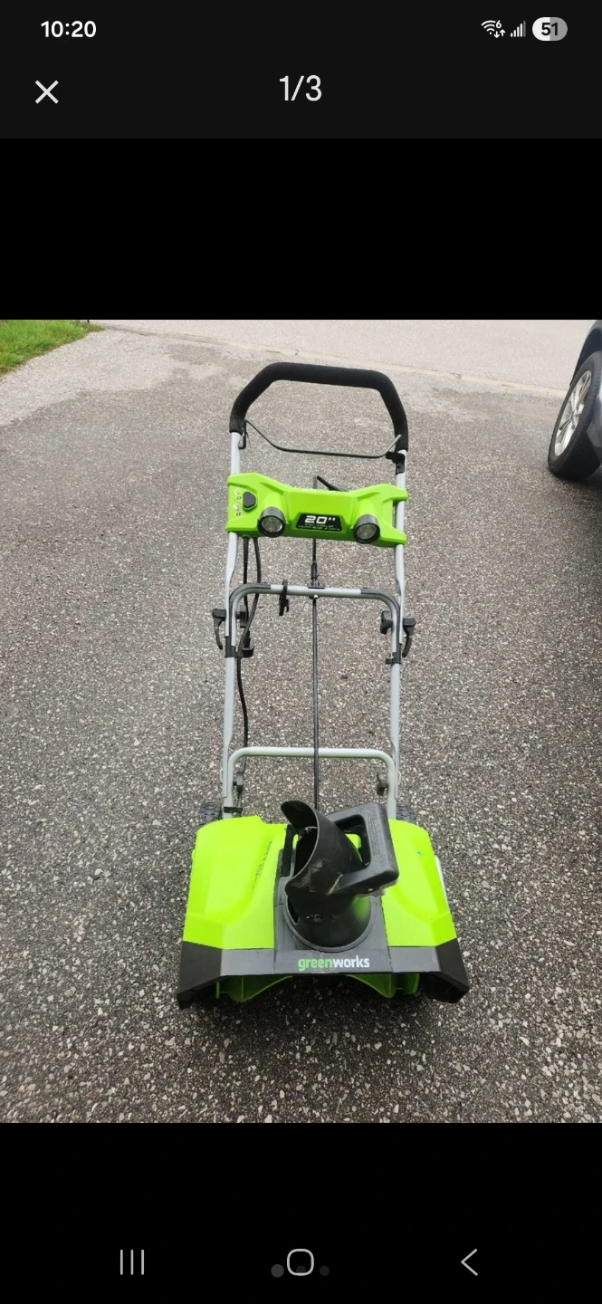 13 Amp/120 Volt Snow Thrower - 20"