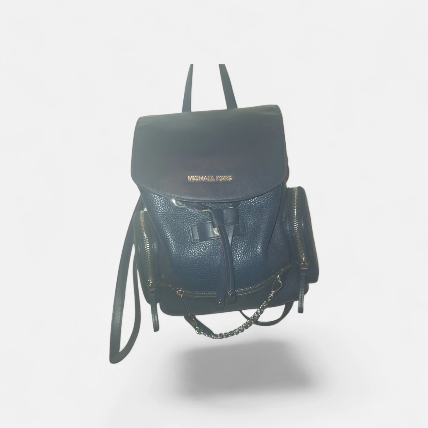 Michael Kors Navy Backpack and Wallet Set - photo 2