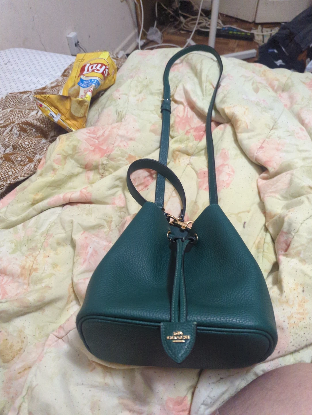 Coach Green Leather Bucket Bag - photo 3