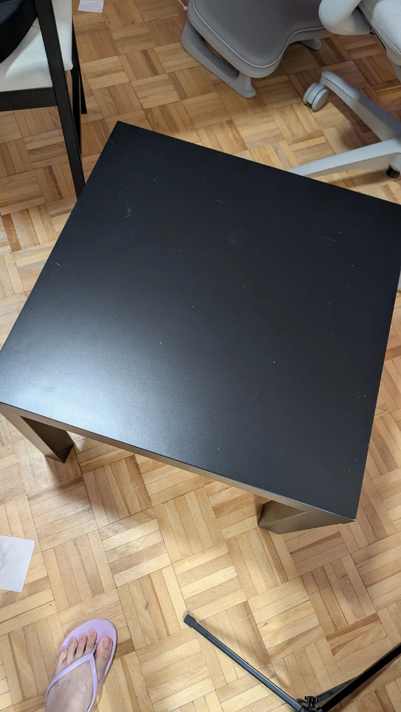 Black square side table - photo 2