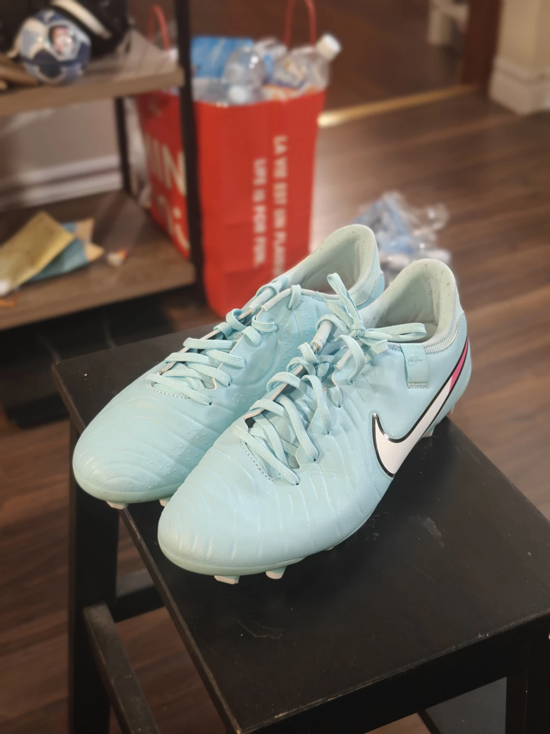 Nike Light Blue Tiemp Legend 10 Academy Soccer Cleats