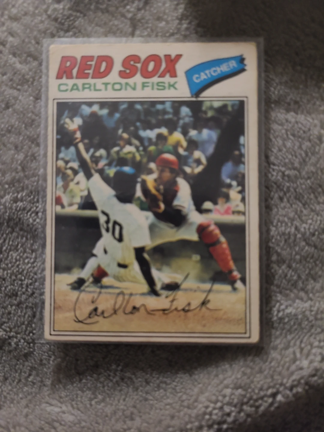 1977 O-Pee-Chee Carlton Fisk Baseball Card