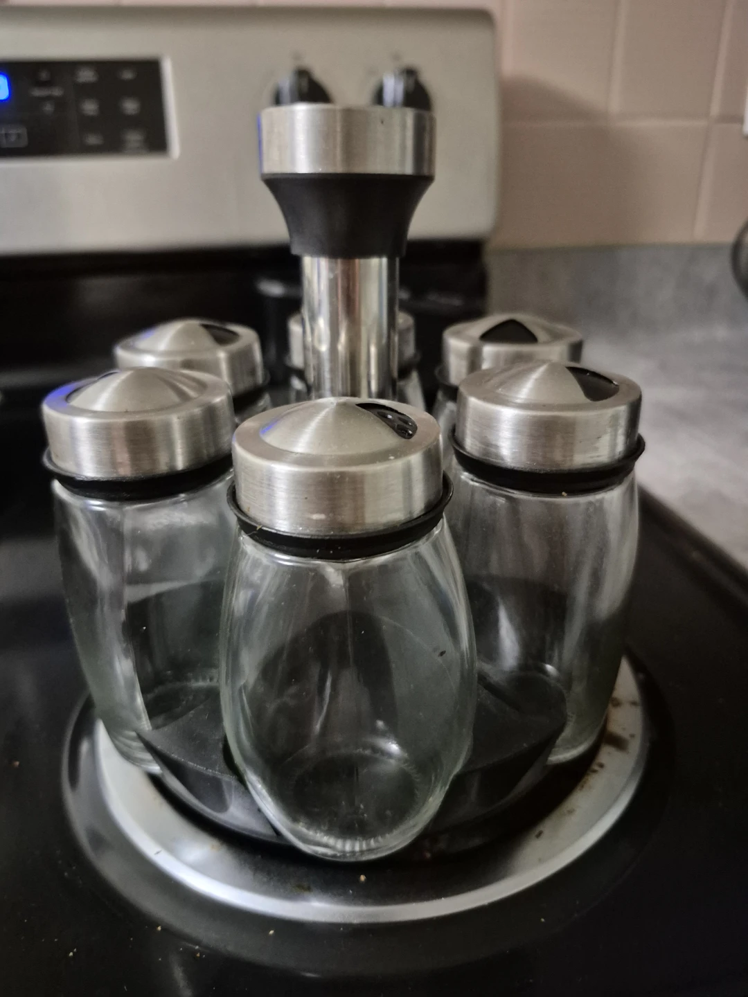 Rotating 6-Jar Spice Rack