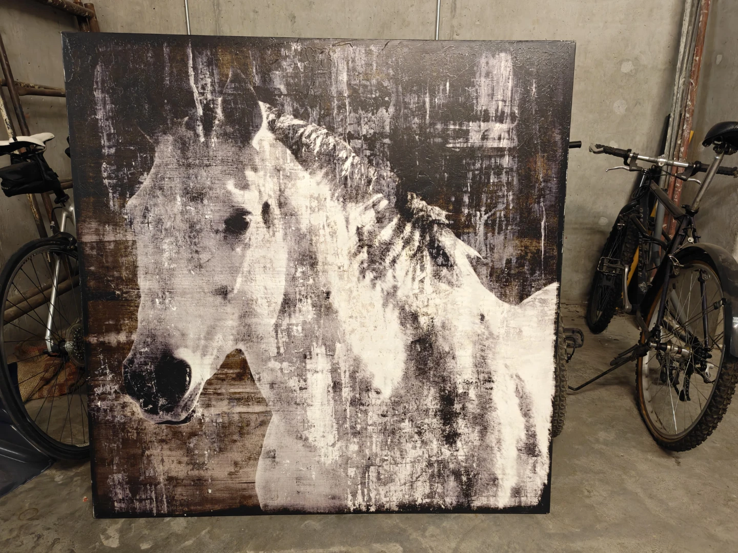 Abstract Horse Canvas Wall Art - photo 2