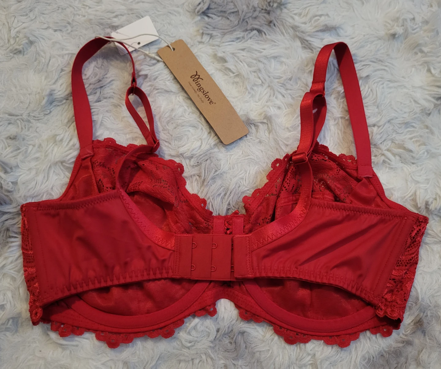 New Wingslove Red Lace Bra - photo 4