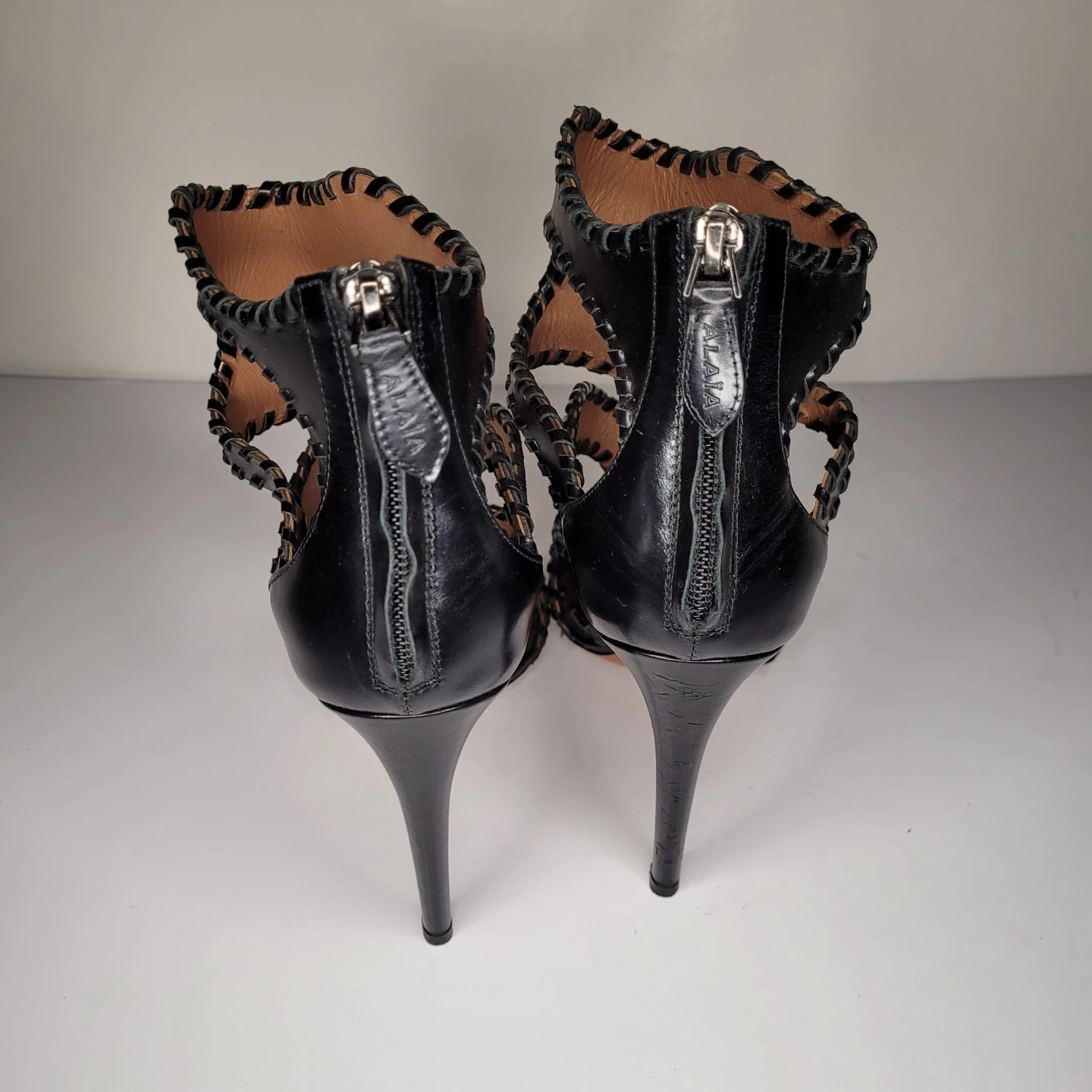 Alaia Black Cutout Stiletto Heels - photo 3