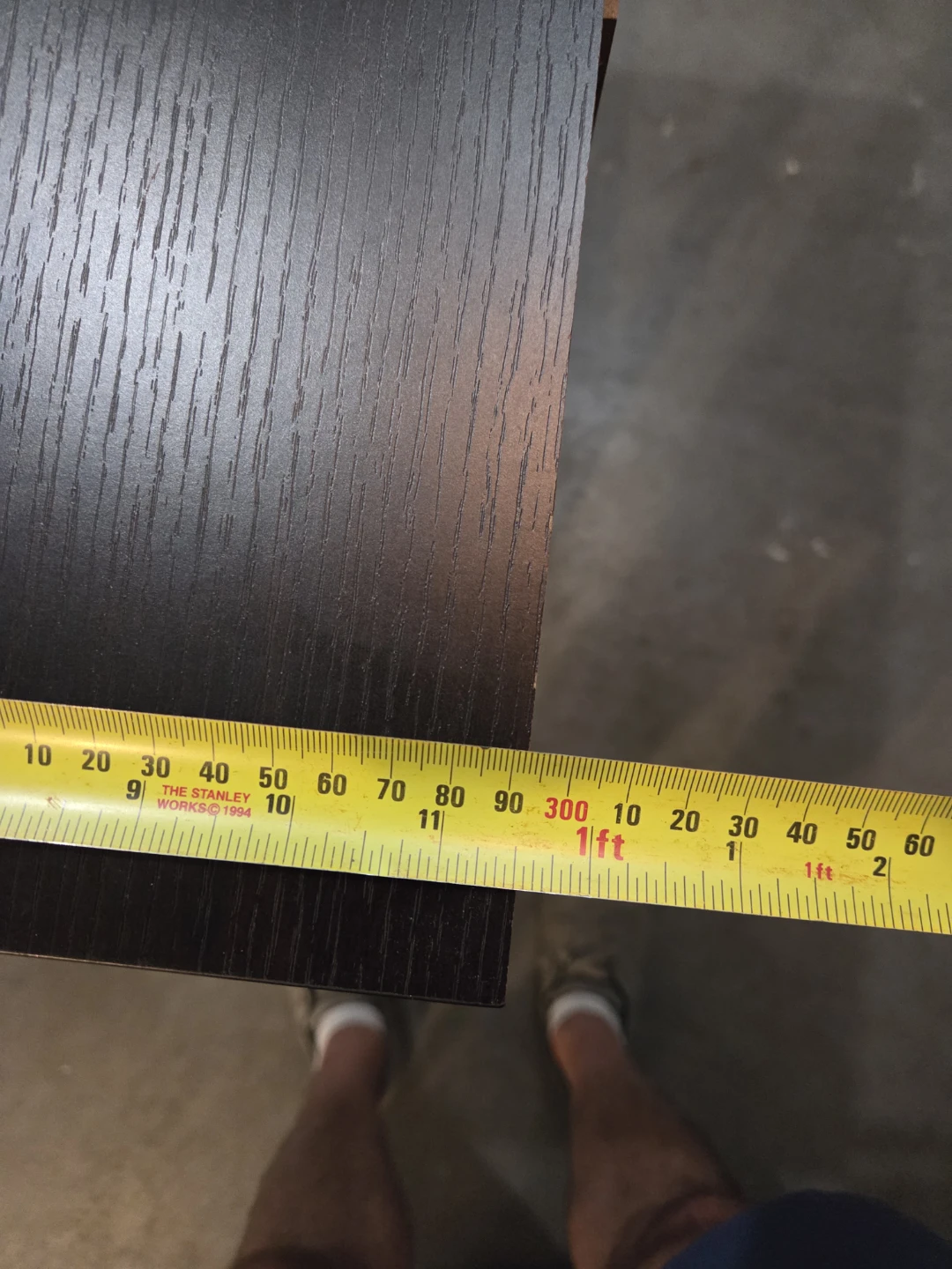 Dark Wood Console Table with Drawer - photo 5