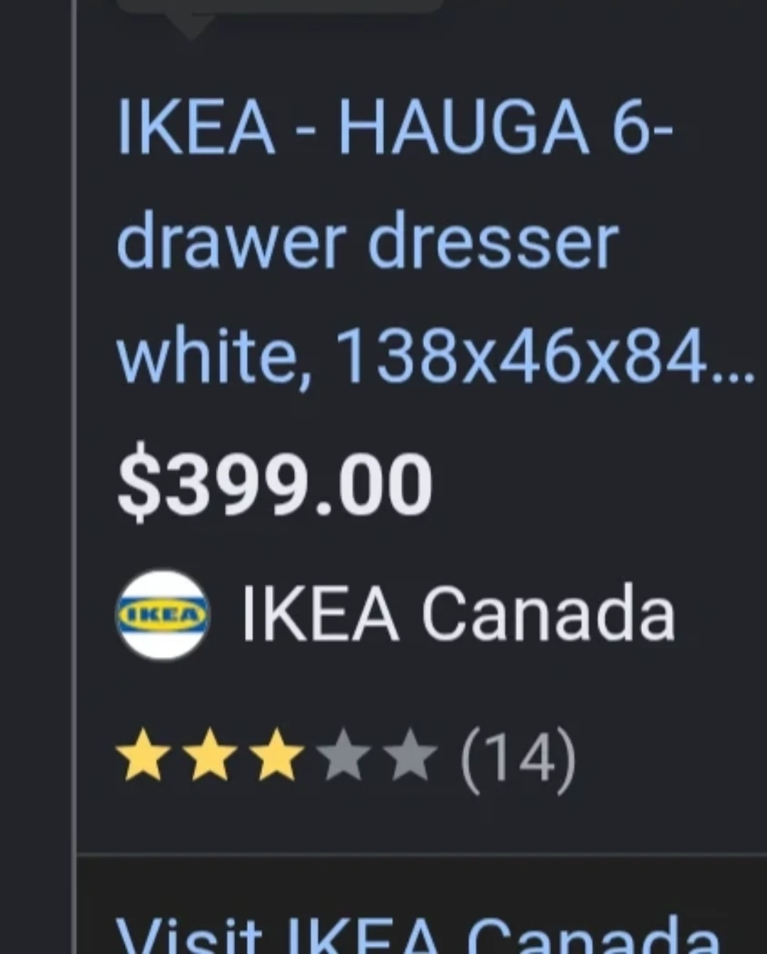 IKEA HAUGA 6-Drawer Dresser – Great Condition 🏈 - photo 2