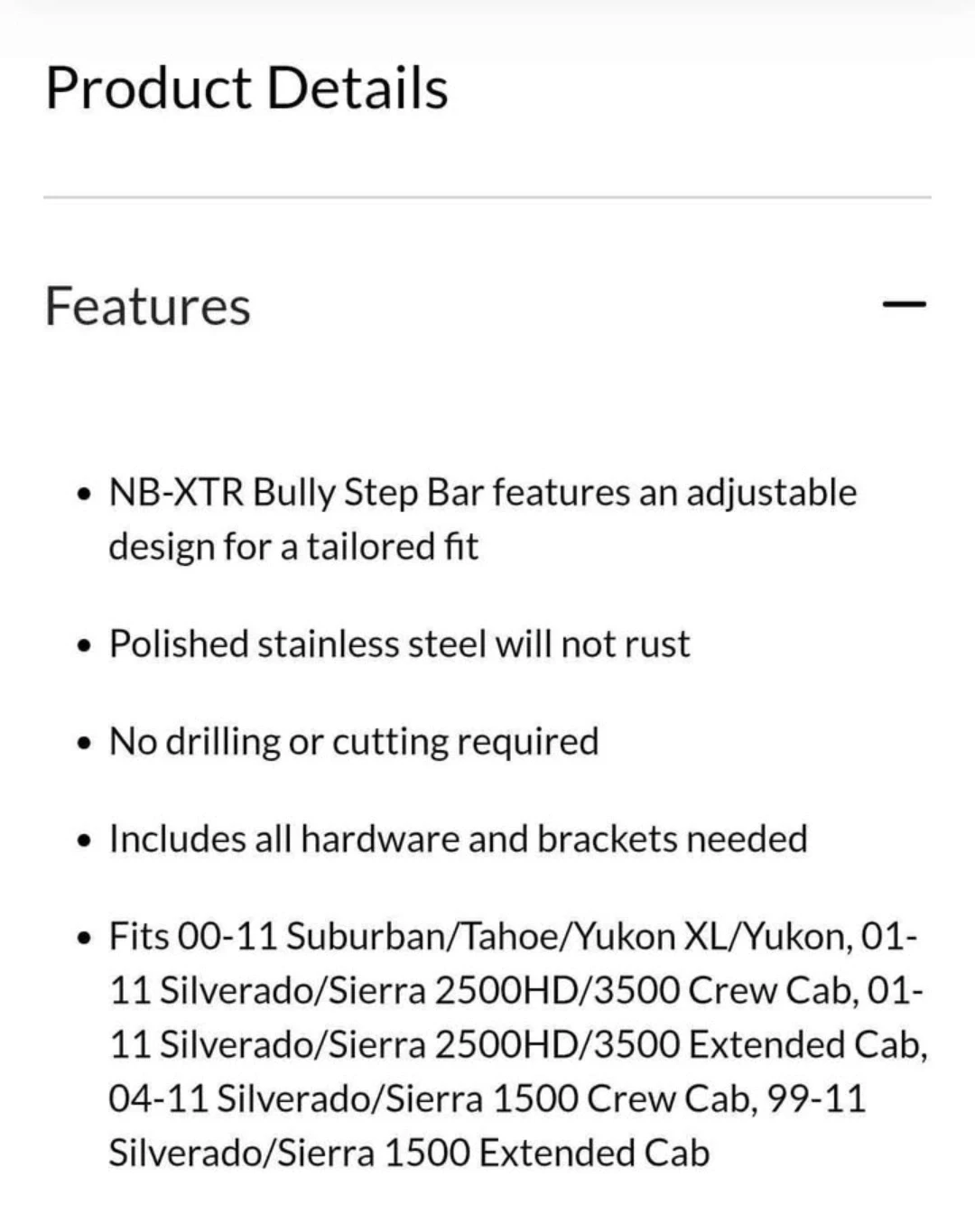 Brand New NB-XTR Bully Step Bar - photo 5